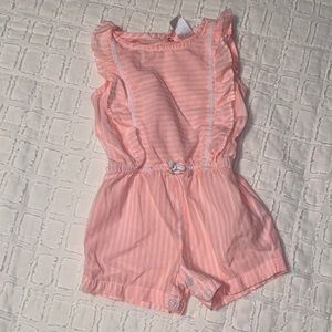 Stripe short jumpsuit